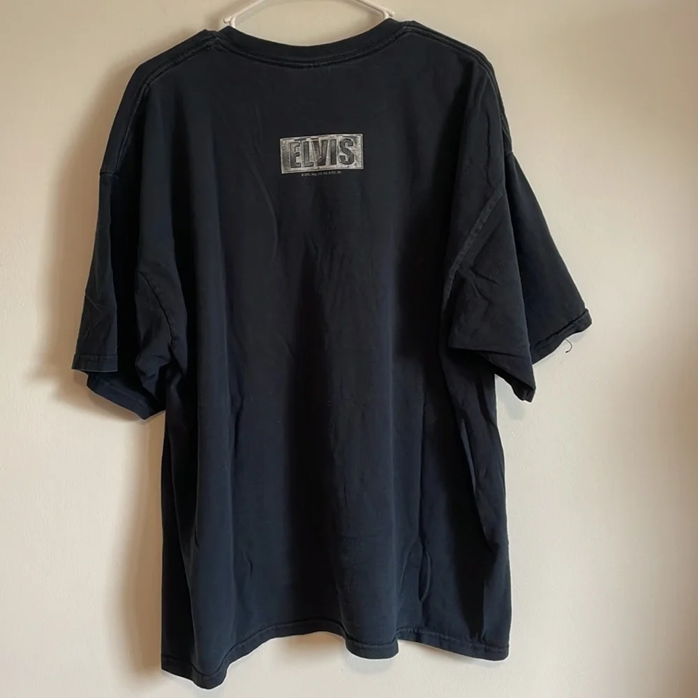 VTG Elvis Presley Tee XXL T-Shirt Black Graceland Music King Rock Merch OG Band